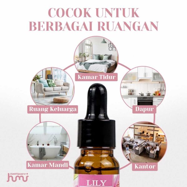 Taffware HUMI Essential Fragrance Oil Aromatherapy Lily 10ml - RH-25