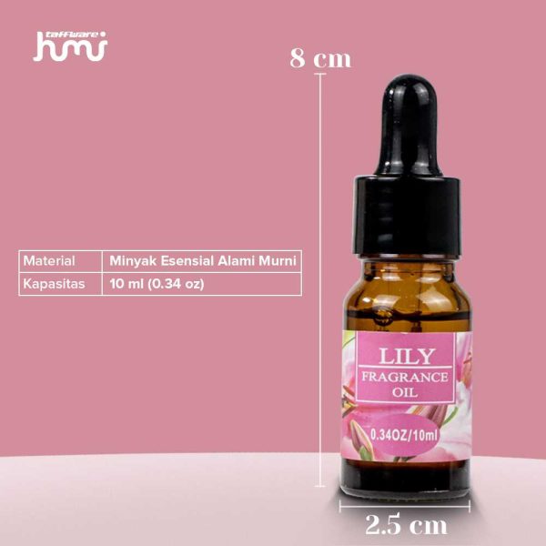 Taffware HUMI Essential Fragrance Oil Aromatherapy Lily 10ml - RH-25