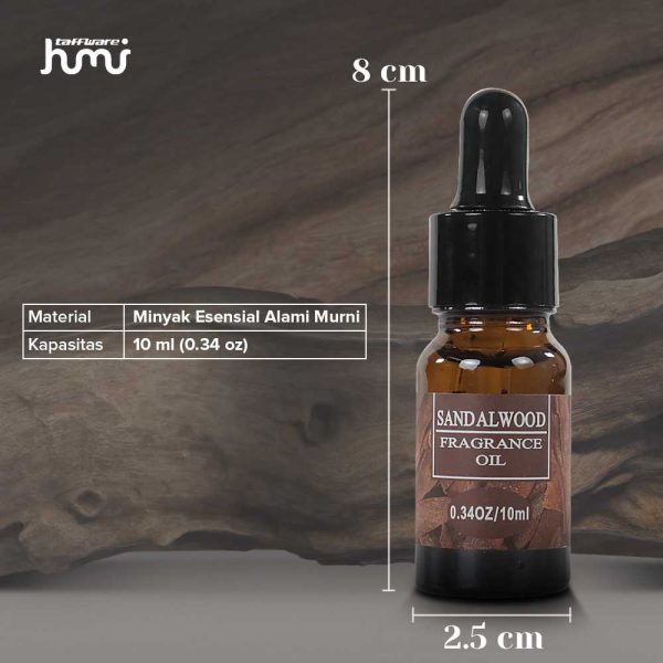 Taffware HUMI Essential Fragrance Oil Aromatherapy Sandalwood 10ml - RH-25