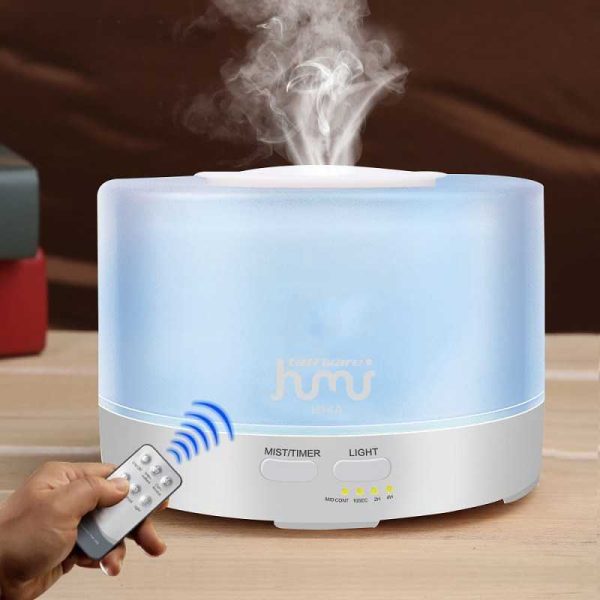 Taffware Aromatherapy Air Humidifier 7 Color 500ml with Remote Control - HUMI H14a