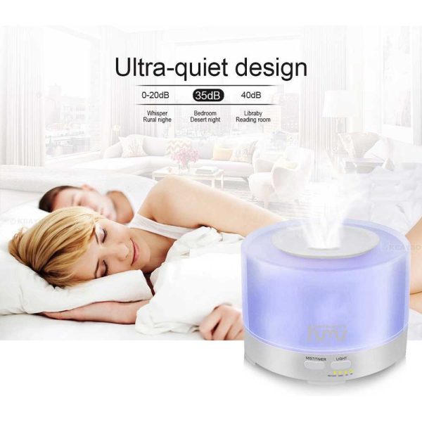 Taffware Aromatherapy Air Humidifier 7 Color 500ml with Remote Control - HUMI H14a