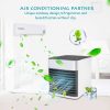 Taffware HUMI Kipas Air Cooler USB Mini Air 7 Color LED Light - K-F009