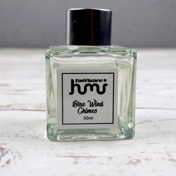 Taffware HUMI Parfum Ruangan Aroma Diffuser Reed Rattan Sticks Blue Wind Chimes 50ml - DF-100