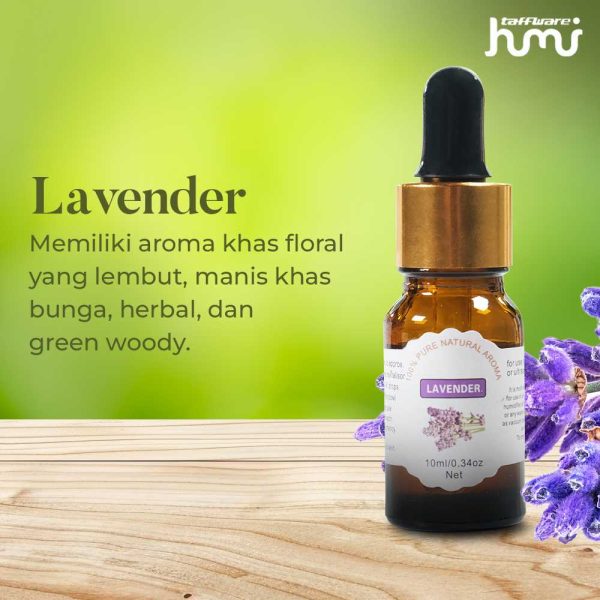 Taffware HUMI Water Soluble Essential Oils Minyak Aromatherapy Lavender-TSLM2