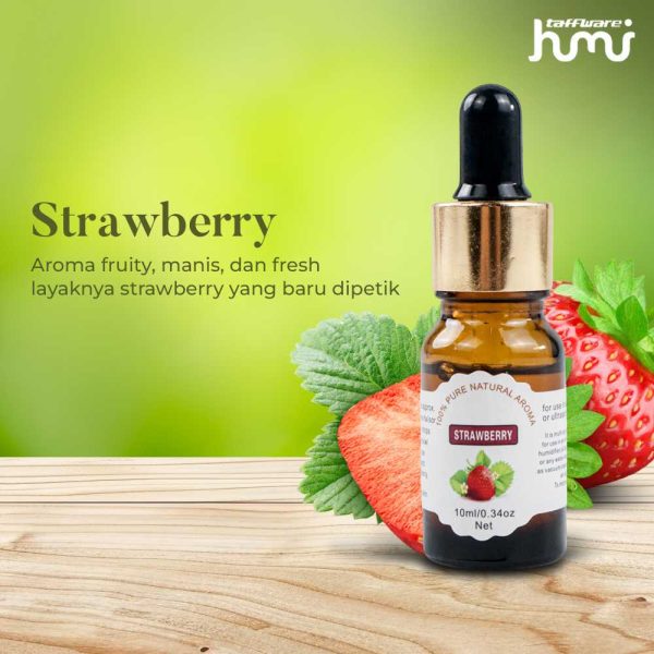 Taffware HUMI Water Soluble Essential Oils Minyak Aromatherapy Strawberry-TSLM2