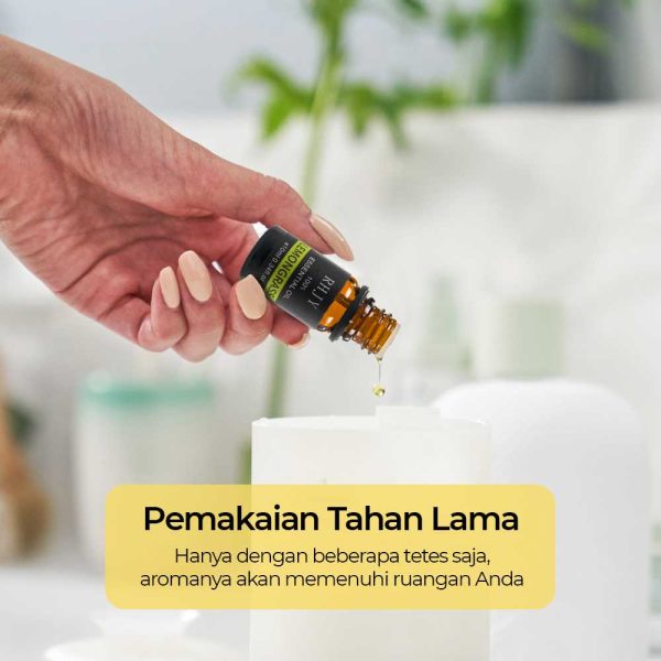 Taffware HUMI Pure Essential Oils Minyak Aromatherapy Lemon Grass 10ml - RH-11