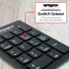 Taffware Keyboard Numeric Numpad Wireless Mini 2.4GHz Scissor Switch - i120
