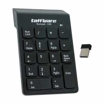 Taffware Keyboard Numeric Numpad Wireless Mini 2.4GHz Scissor Switch - i120