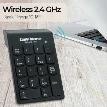 Taffware Keyboard Numeric Numpad Wireless Mini 2.4GHz Scissor Switch - i120