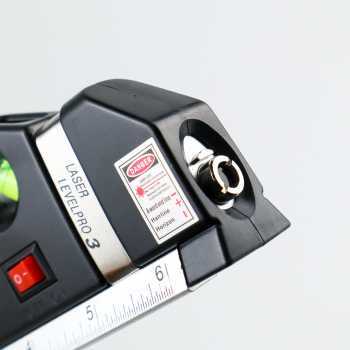 Taffware LEVELPRO3 Penggaris Laser 250cm dengan Waterpass - TL243