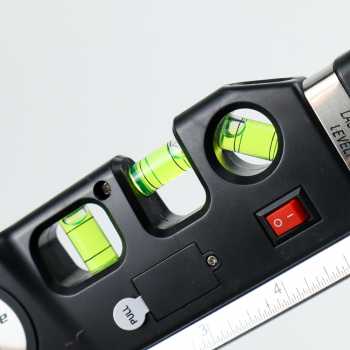 Taffware LEVELPRO3 Penggaris Laser 250cm dengan Waterpass - TL243