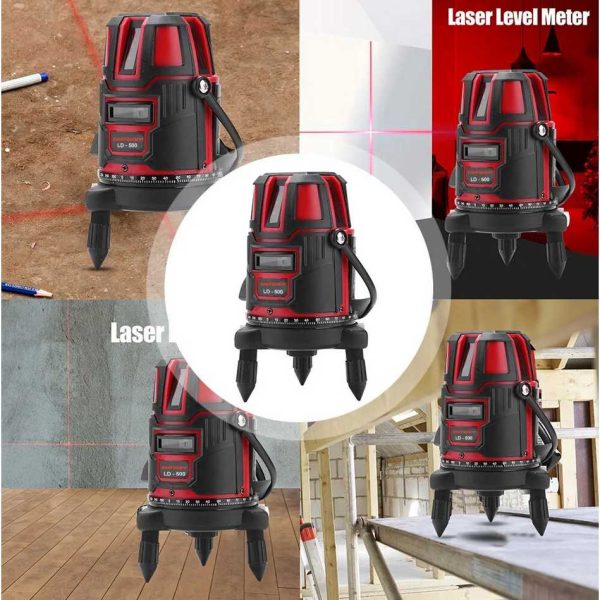 Taffware Mesin Self Leveling 5 Line Laser Red Beam Infrared 4D - LD-500