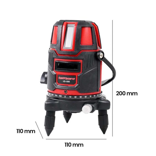 Taffware Mesin Self Leveling 5 Line Laser Red Beam Infrared 4D - LD-500