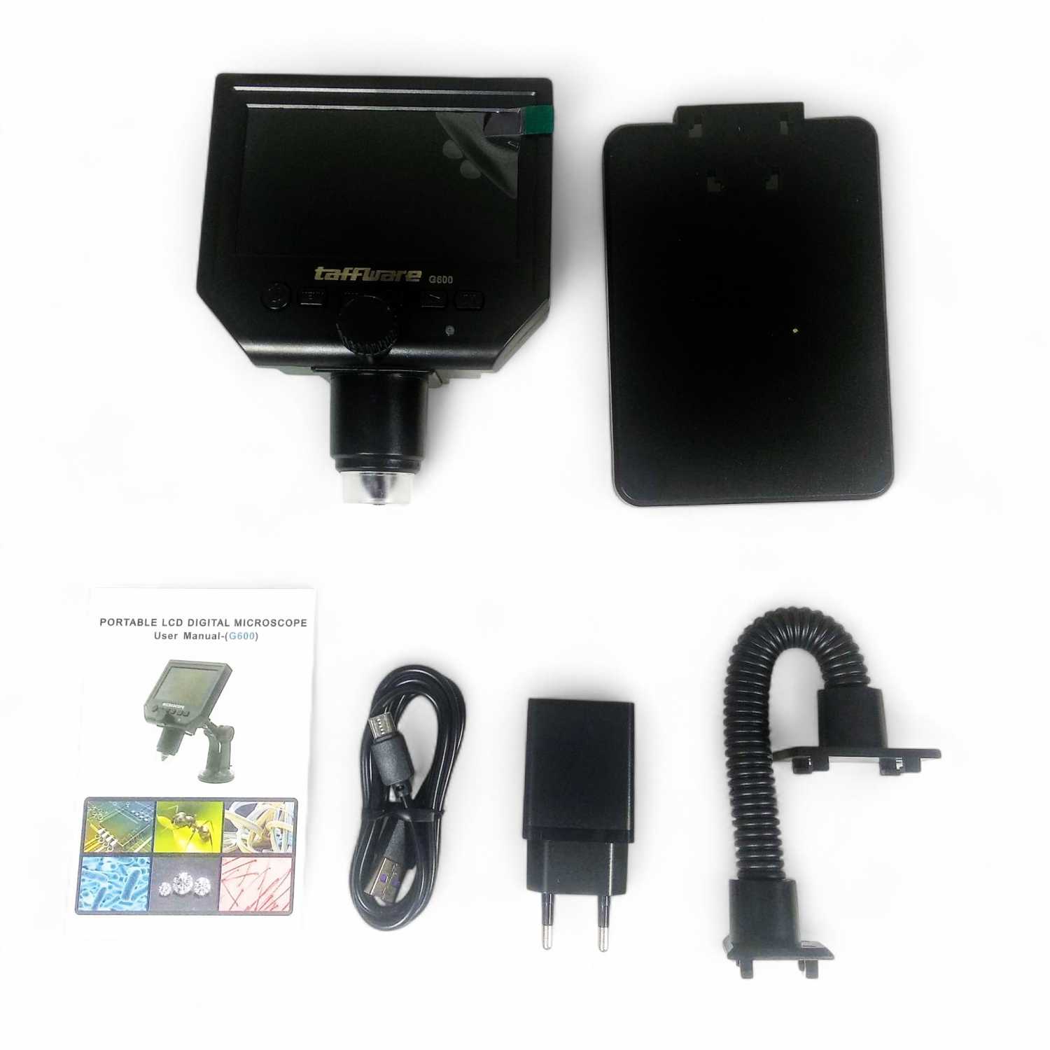 Taffware Mikroskop Digital 3.6MP 600X with Monitor &amp