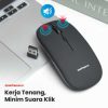 Taffware Mouse Wireless Bluetooth Optical 2.4GHz Silent Click 1600DPI - M8120G