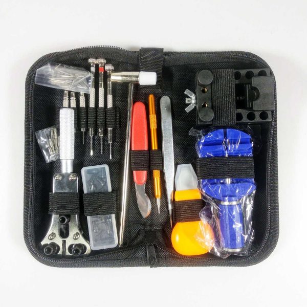 TaffSPORT Peralatan Reparasi Jam Tangan Watch Repair Tool Kit Set - C10050 - Black