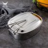 TaffHOME Kotak Makan Lunch Box Stainless Steel Double Layer 950ml - TR-95