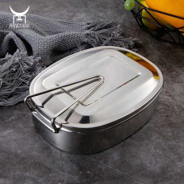 TaffHOME Kotak Makan Lunch Box Stainless Steel Double Layer 950ml - TR-95