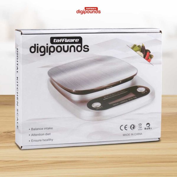 Taffware Digipounds Timbangan Dapur Digital Kitchen Scale 10kg 1g Z3S