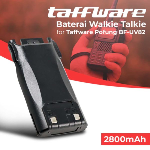 Taffware Baterai Walkie Talkie 2800mAh for Taffware Pofung BF-UV82 - Black