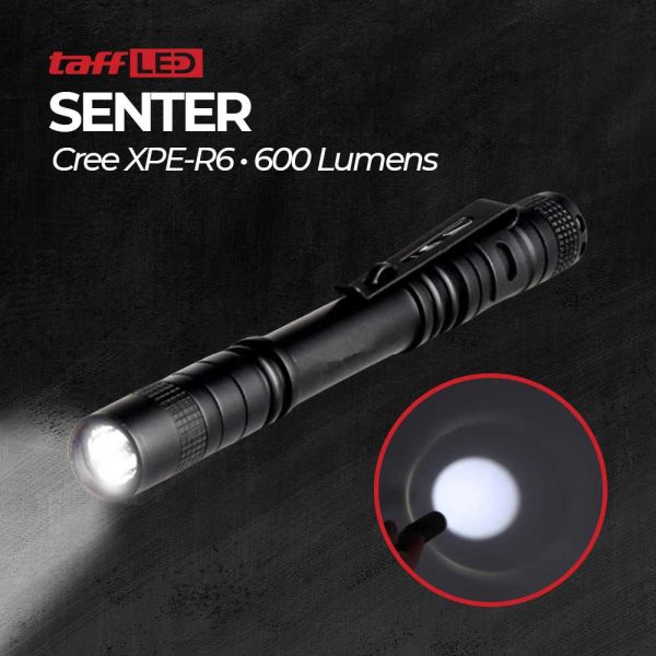TaffLED Senter Camping Flashlight Cree Q5 600 Lumens - SE-A02