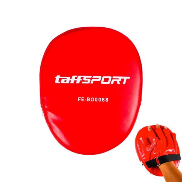 TaffSPORT Sarung Tangan Tinju MMA Muay Thai Leather Glove PU Foam Boxer Target Pad - FE-BO0068