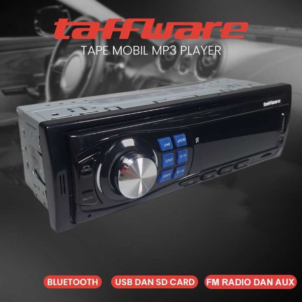 Taffware Tape Audio Mobil MP3 Player Bluetooth Receiver 12V MP3-S210L