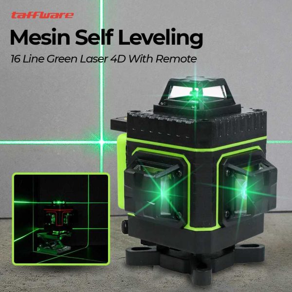 Taffware Mesin Self Leveling 16 Line Laser 4D Remote - LD-515