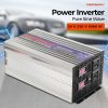 Taffware Power Inverter Mobil Pure Sine Wave DC 24V to AC 220V 6000W - NBQ6000W