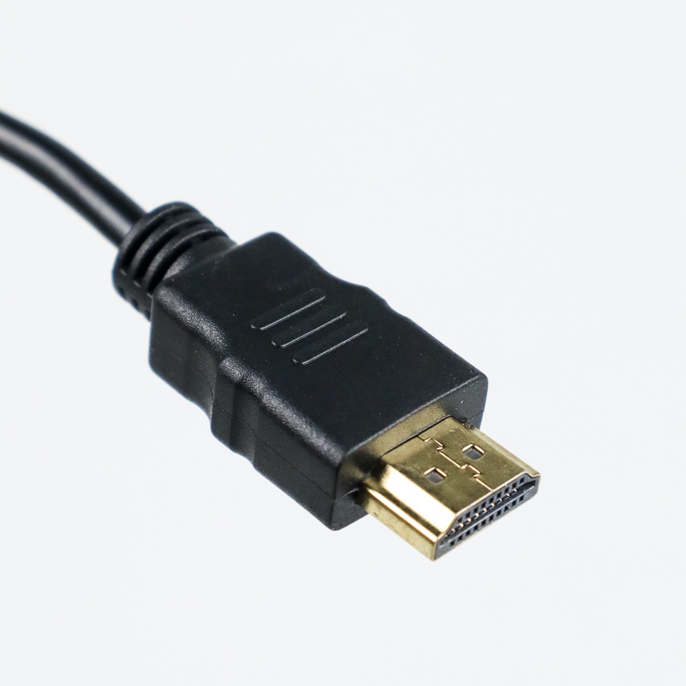 Taffware Kabel Adapter HDMI ke VGA Female Dengan Port Audio - HD008 - Black