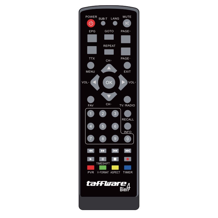 Taffware Bien4 Digital Satellite TV Tuner Box Receiver H.264 1080P DVB