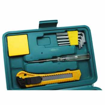 Taffware Tool Kit Set Perkakas Rumah Obeng Tang Cutter Kunci L 12in1 - KS-011