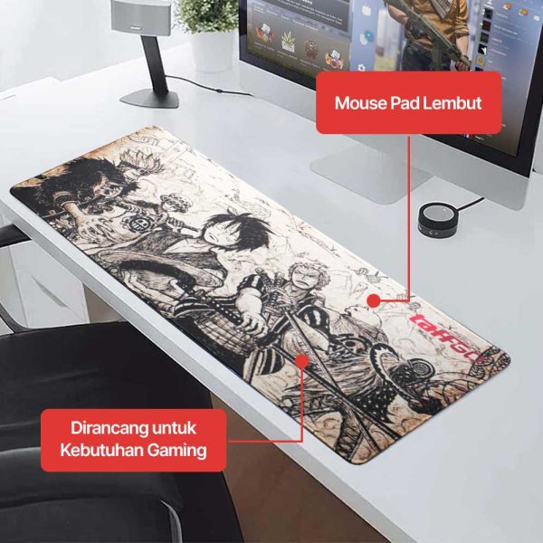 TaffGO Professional Gaming Mouse Pad XL Desk Mat One Piece - MP004