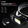 TaffLED Headlamp Flashlight Headlight LED 3 Modes COB - KX-1804