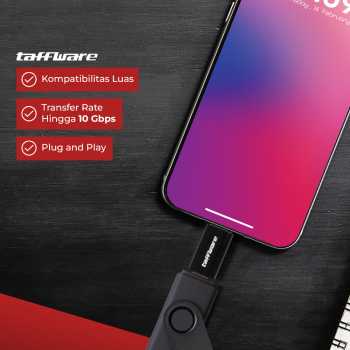 Taffware Adaptor Konverter High Speed OTG Micro USB to USB Type C 3.1 - US189