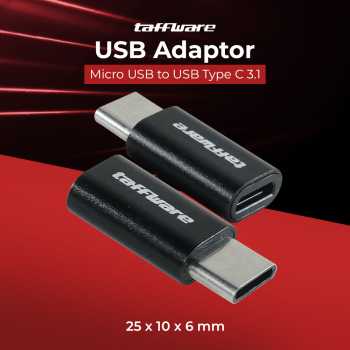 Taffware Adaptor Konverter High Speed OTG Micro USB to USB Type C 3.1 - US189