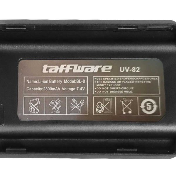 Taffware Baterai Walkie Talkie 2800mAh for Taffware Pofung BF-UV82 - Black