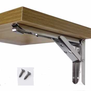 taffware-bracket-engsel-stainless-max-load-65kg-14inch-2pcs-jm007 Taffware XIDA Bracket Engsel Lipat Folding Max Load 65kg 14 Inch 2 PCS - JM007