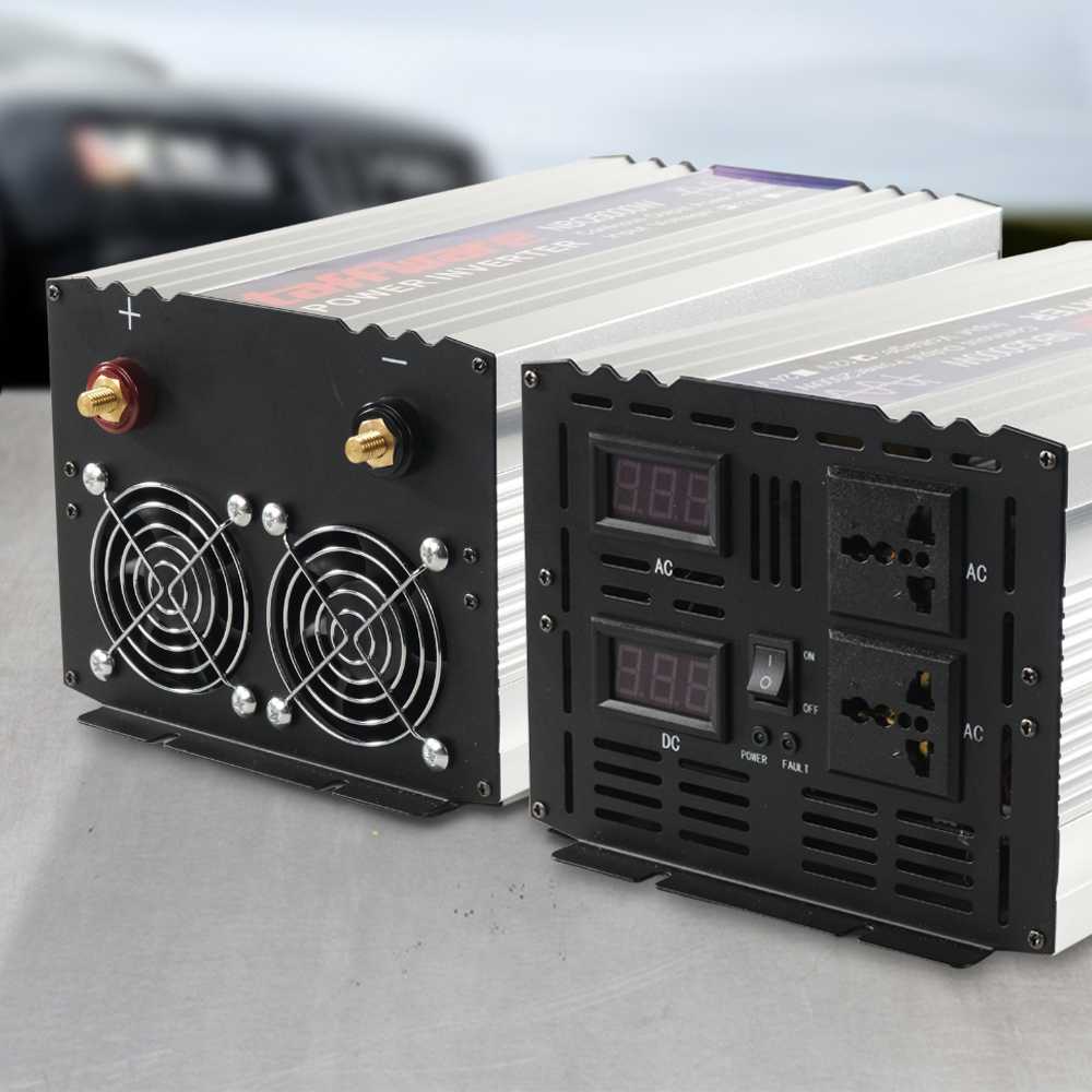 Taffware Power Inverter Mobil Pure Sine Wave DC 12V to AC 220V 5000W ...
