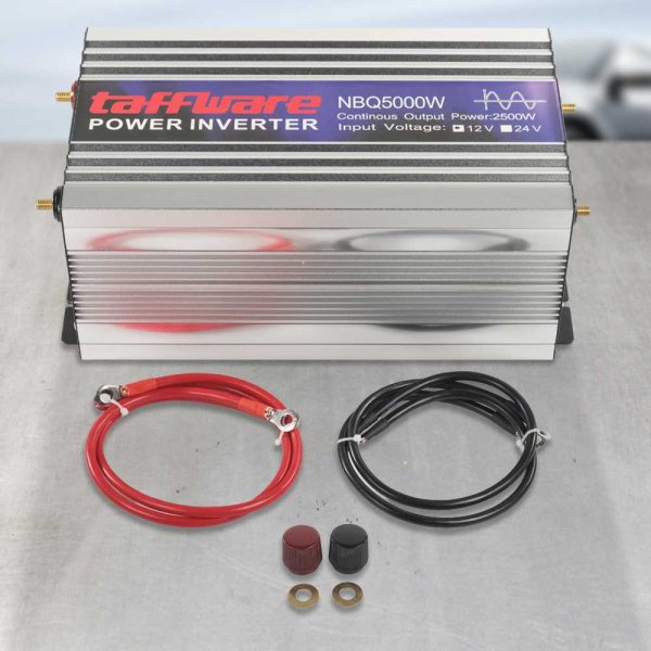 Taffware Power Inverter Mobil Pure Sine Wave DC 12V to AC 220V 5000W - NBQ5000W