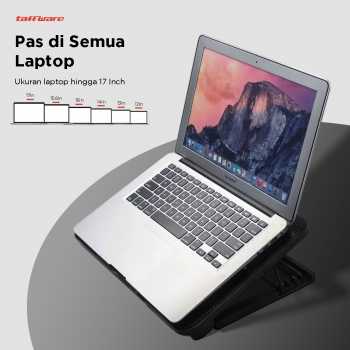 Taffware Cooling Pad Laptop Adjustable Stand 2 Kipas 140mm - N99