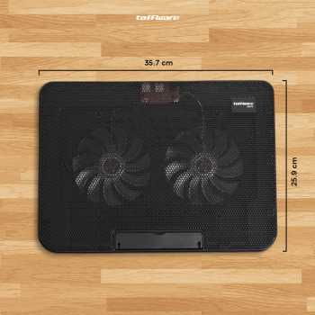 Taffware Cooling Pad Laptop Adjustable Stand 2 Kipas 140mm - N99