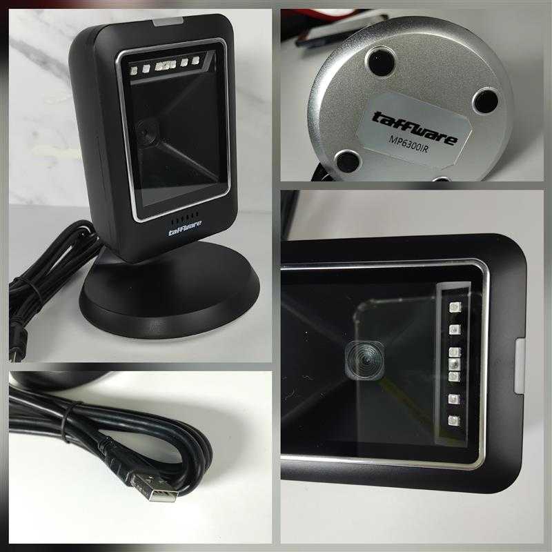 Taffware Desktop Barcode Scanner Portable USB 1D 2D QR - MP6300IR