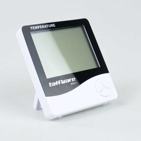 Taffware Digital Multifunction Temperature Humidity Meter + Clock Date Calender - HTC-1 - White