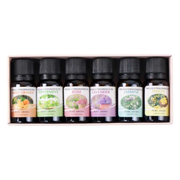 Taffware Pure Aroma Essential Fragrance Oil Aromatherapy 6 in 1 10ml