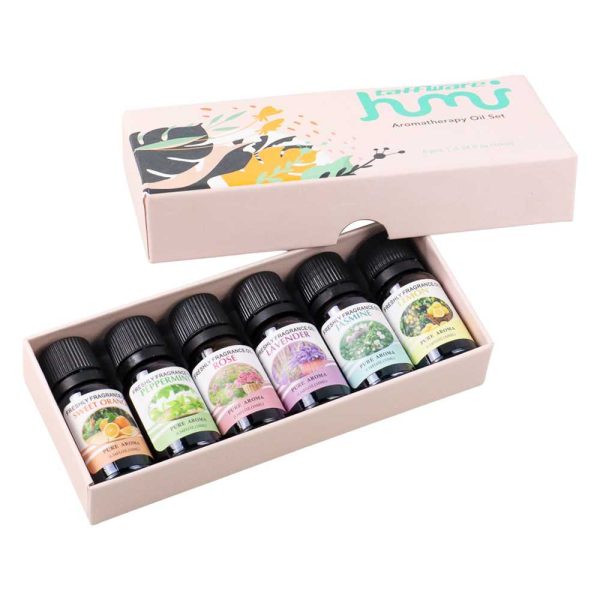 Taffware Pure Aroma Essential Fragrance Oil Aromatherapy 6 in 1 10ml