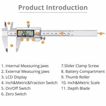 Taffware Jangka Sorong Digital LCD Vernier Caliper Micrometer 15CM - SH20
