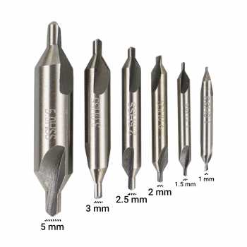 taffware-mata-bor-center-drill-bits-set-precision-countersinks-6-pcs (1) Taffware Mata Bor Center Drill Bits Set Precision 6 PCS - SV-VDB25