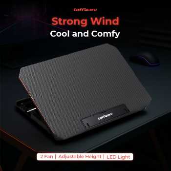 Taffware Cooling Pad Laptop Kipas Pendingin 2 Fan without Knob Speed - Q100