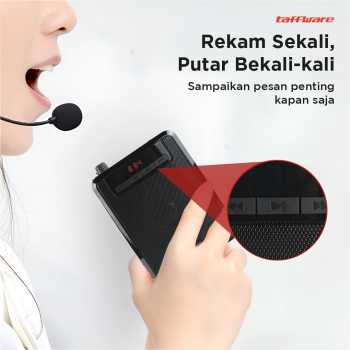 Taffware Megaphone Mikrofon Penguat Suara Tourguide Speaker 125dB - K300